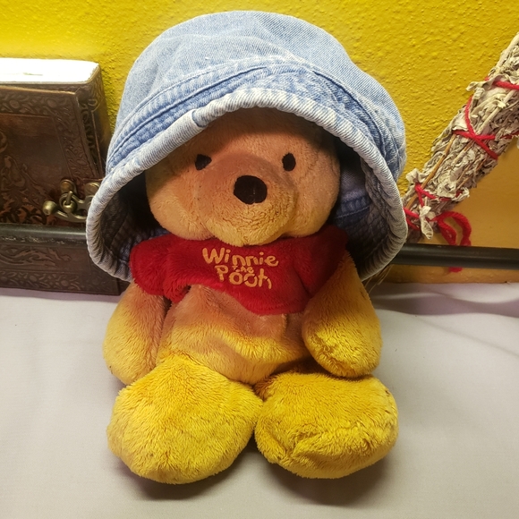 Infant's Hat Cap Beanie Denim Blue Jean Flop W/Rim - Picture 5 of 5